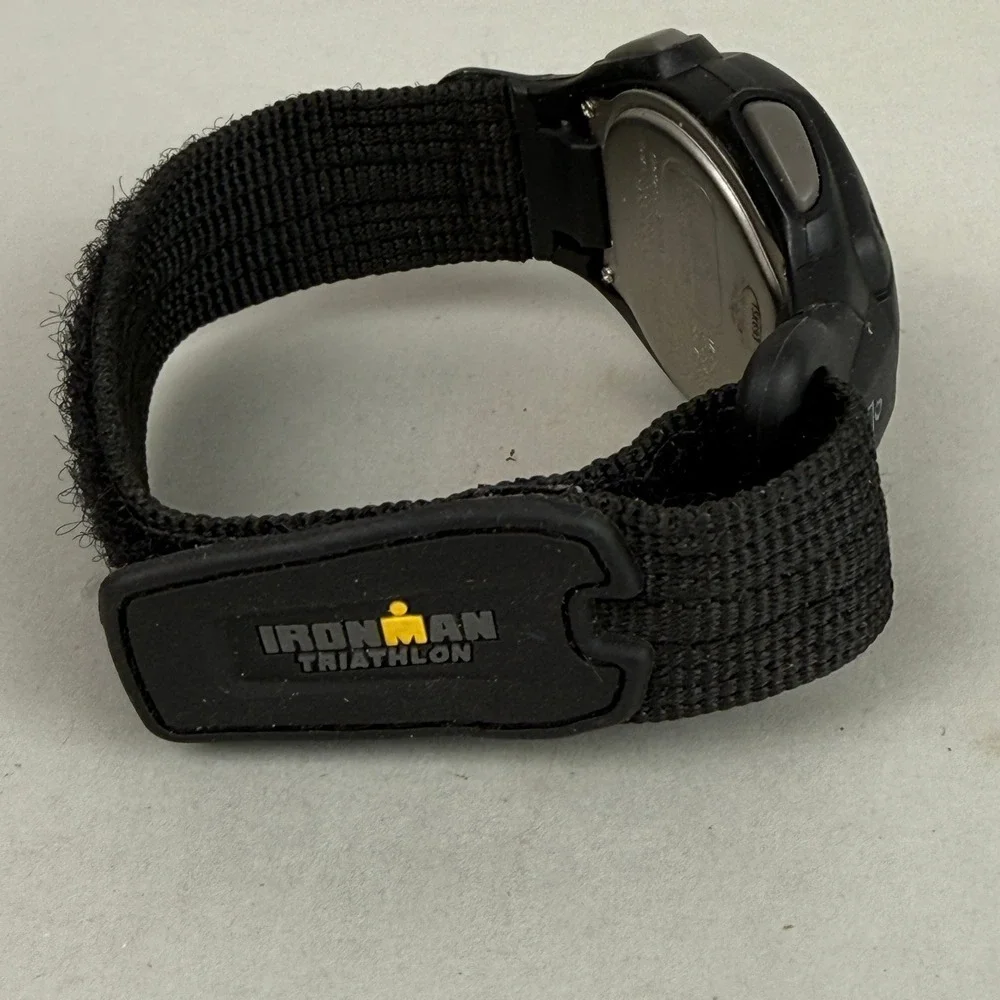 Timex Ironman Triathlon 30-Lap Digital Sport Watch Black Nylon Strap WR100M